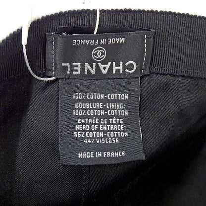 CHANEL シャネル キャップ ホワイト コットン レディース 【中古】