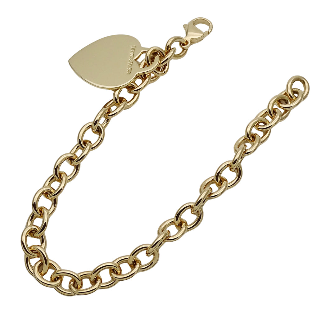 TIFFANY&Co. ティファニー リターントゥハート ブレスレット 750YG レディース 磨き済み【中古】