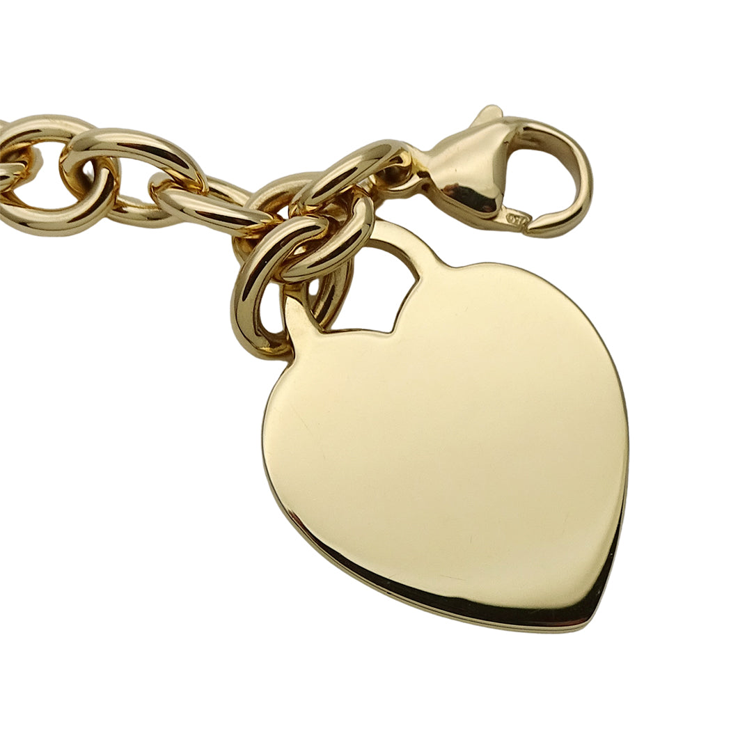 TIFFANY&Co. ティファニー リターントゥハート ブレスレット 750YG レディース 磨き済み【中古】