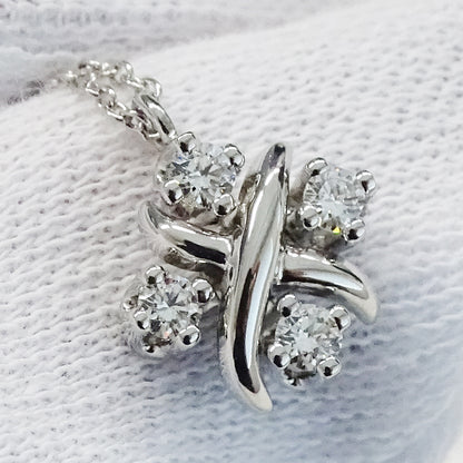TIFFANY&Co. ティファニー ジャン シュランバージェ ネックレス プラチナ レディース 磨き済み【中古】