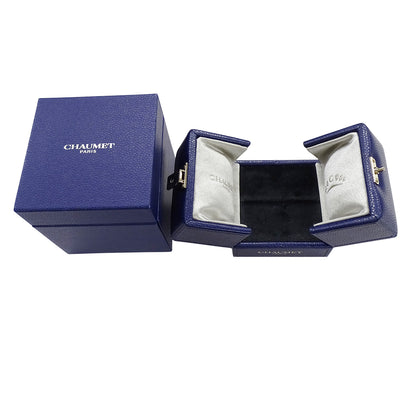 CHAUMET ショーメ ビードゥ リング 指輪 750WG ハーフダイヤモンド #50 約10号 レディース 磨き済み【中古】