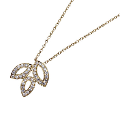 HARRY WINSTON ハリー・ウィンストン リリークラスター ミニ ネックレス 750YG イエローゴールド レディース PEDYSM1MLC 磨き済み(自社) 【中古】