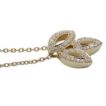 HARRY WINSTON ハリー・ウィンストン リリークラスター ミニ ネックレス 750YG イエローゴールド レディース PEDYSM1MLC 磨き済み(自社) 【中古】