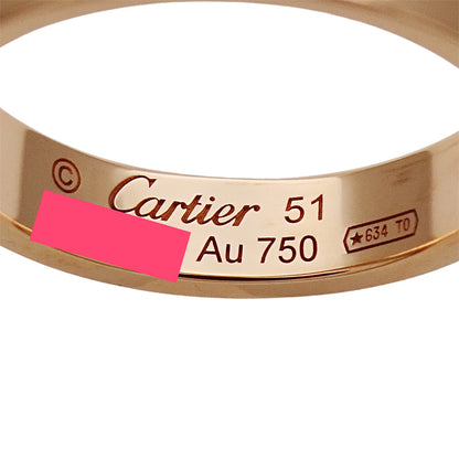 Cartier カルティエ ミニラブ LOVE リング 指輪 750PG 1Pダイヤモンド #51 約11号 レディース 磨き済み【中古】