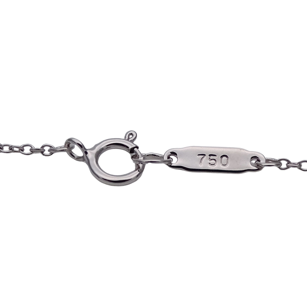 TIFFANY&Co. ティファニー アトラス オープンバー ネックレス 750WG レディース 磨き済み 【中古】