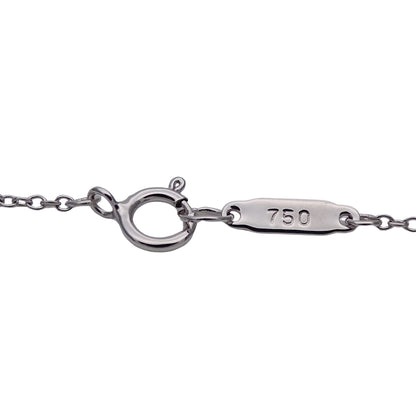 TIFFANY&Co. ティファニー アトラス オープンバー ネックレス 750WG レディース 磨き済み 【中古】