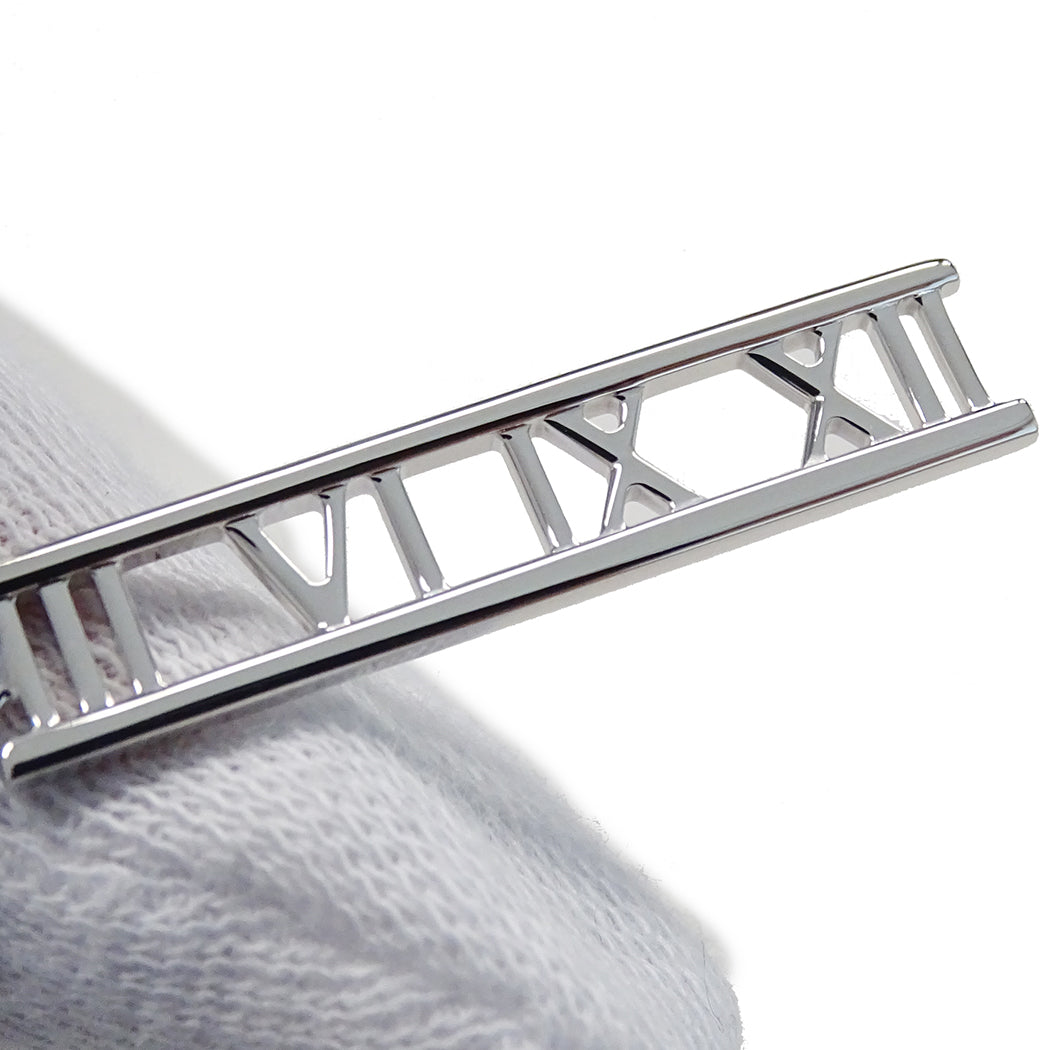 TIFFANY&Co. ティファニー アトラス オープンバー ネックレス 750WG レディース 磨き済み 【中古】