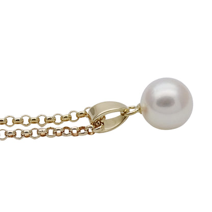 MIKIMOTO ミキモト ネックレス K18 イエローゴールド レディース 磨き済み【中古】