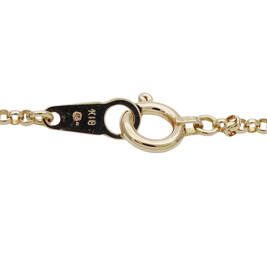 MIKIMOTO ミキモト ネックレス K18 イエローゴールド レディース 磨き済み【中古】