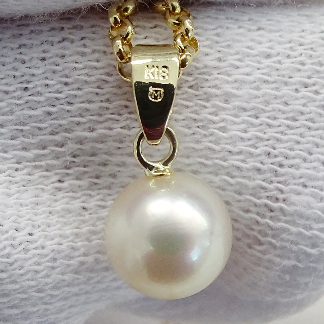 MIKIMOTO ミキモト ネックレス K18 イエローゴールド レディース 磨き済み【中古】