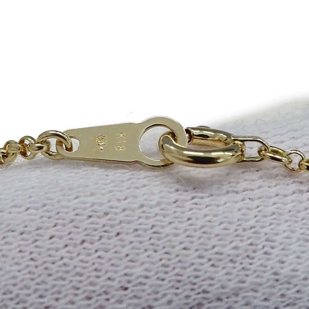 MIKIMOTO ミキモト ネックレス K18 イエローゴールド レディース 磨き済み【中古】
