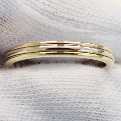 Cartier カルティエ ヴァンドーム リング 指輪 750YG 750PG 750WG #55 約15号 レディース メンズ 磨き済み【中古】