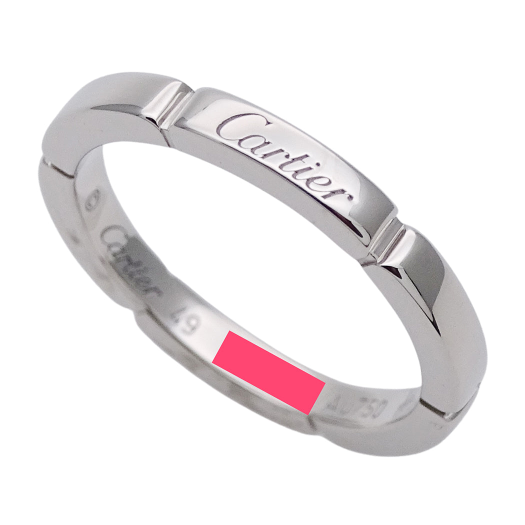 Cartier カルティエ マイヨンパンテール リング 指輪 750WG #49 約9号 レディース 磨き済み【中古】