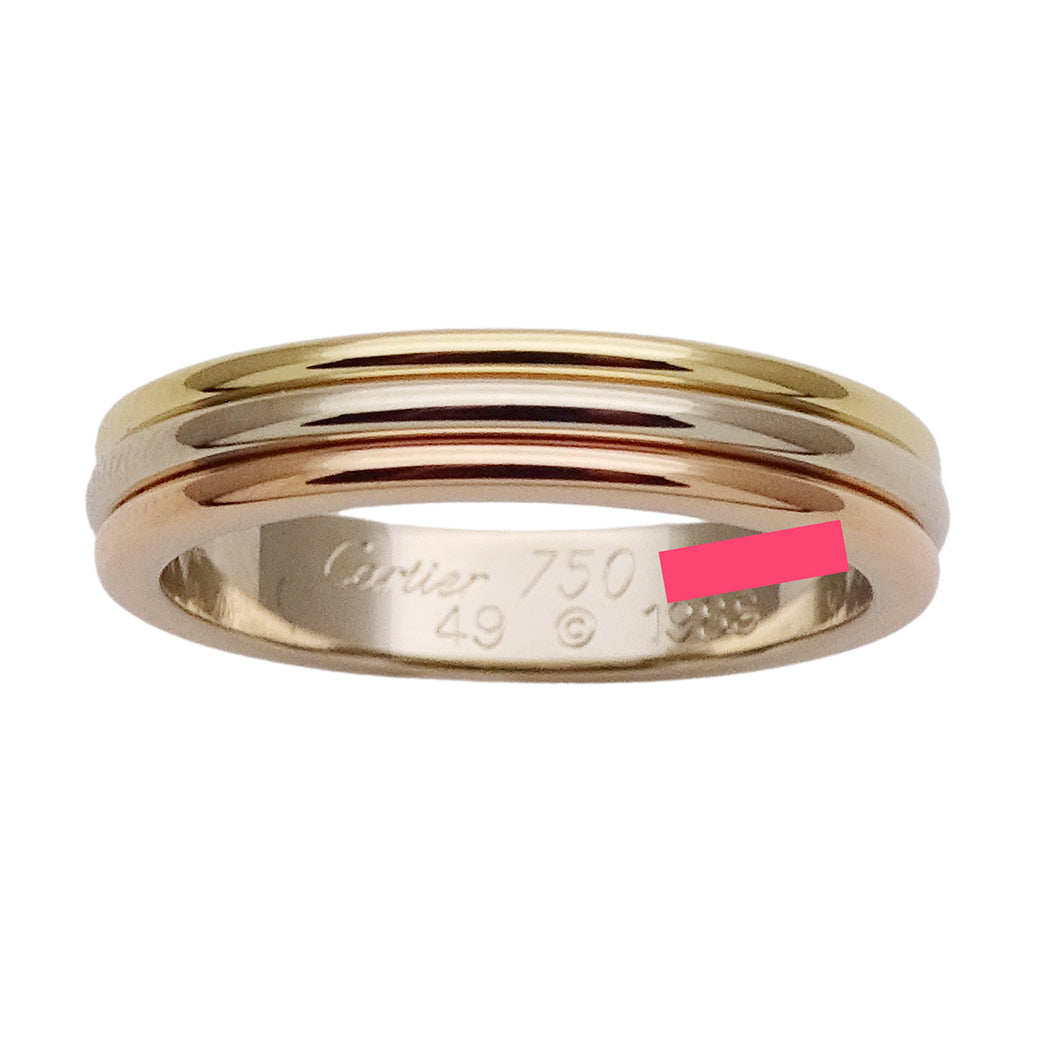 Cartier カルティエ ヴァンドーム リング 指輪 750YG イエローゴールド ピンクゴールド #49 約9号 レディース 磨き済み【中古】