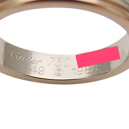 Cartier カルティエ ヴァンドーム リング 指輪 750YG イエローゴールド ピンクゴールド #49 約9号 レディース 磨き済み【中古】