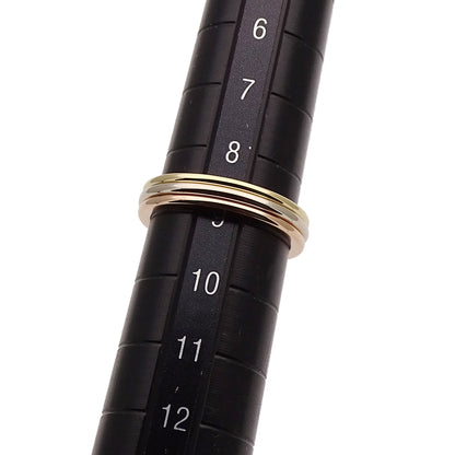Cartier カルティエ ヴァンドーム リング 指輪 750YG イエローゴールド ピンクゴールド #49 約9号 レディース 磨き済み【中古】