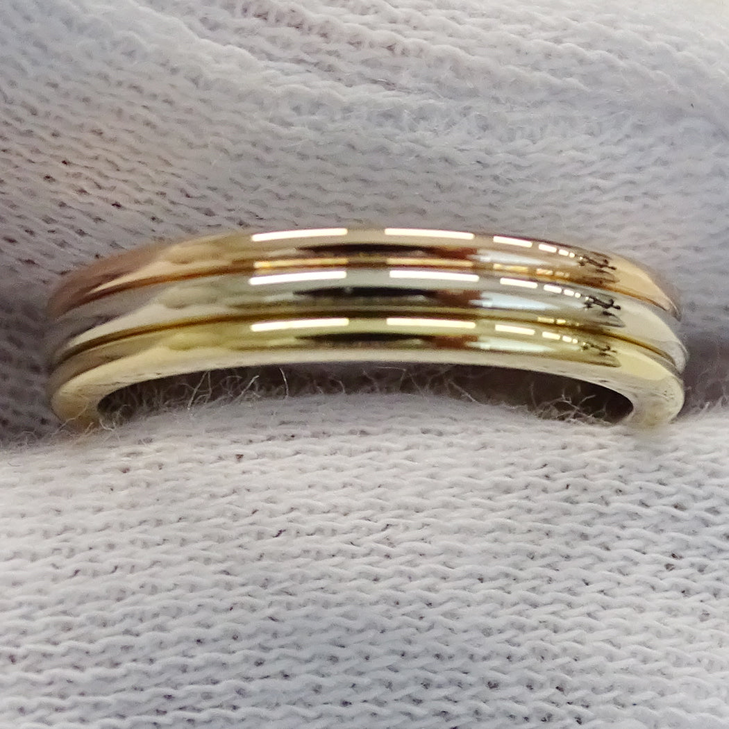 Cartier カルティエ ヴァンドーム リング 指輪 750YG イエローゴールド ピンクゴールド #49 約9号 レディース 磨き済み【中古】