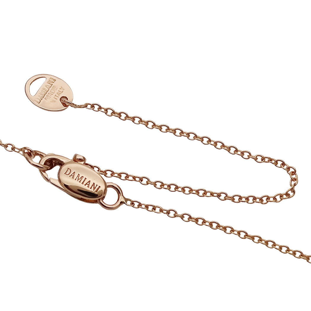 DAMIANI ダミアーニ Dサイド ネックレス 750PG マザーオブパール ダイヤモンド レディース 磨き済み【中古】