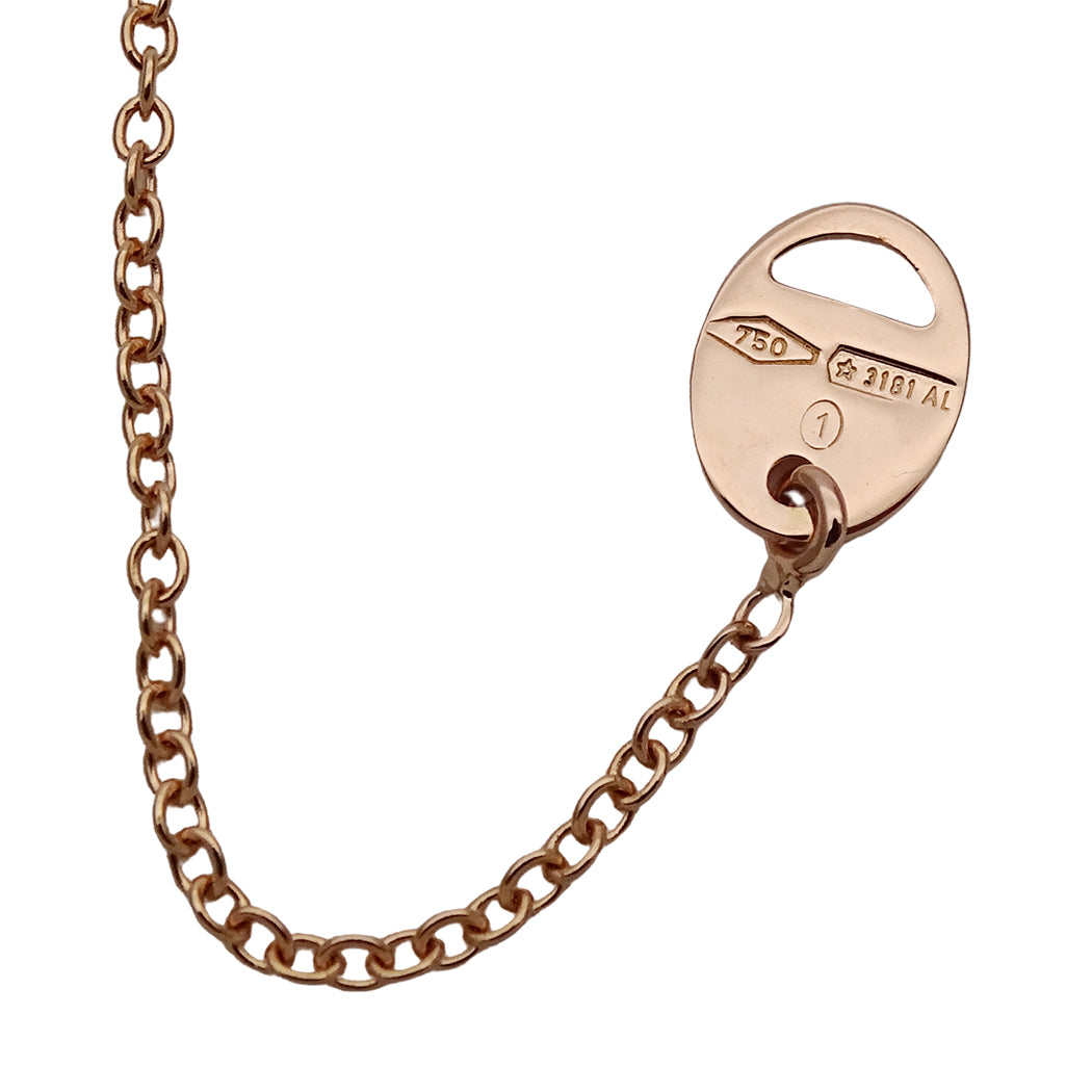 DAMIANI ダミアーニ Dサイド ネックレス 750PG マザーオブパール ダイヤモンド レディース 磨き済み【中古】