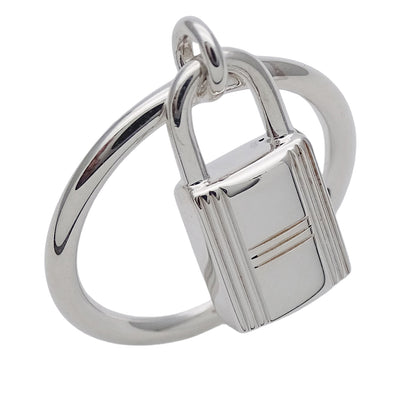 HERMES エルメス アミュレット カデナ リング 指輪 SV925 シルバー #55 約14号 レディース 磨き済み【中古】