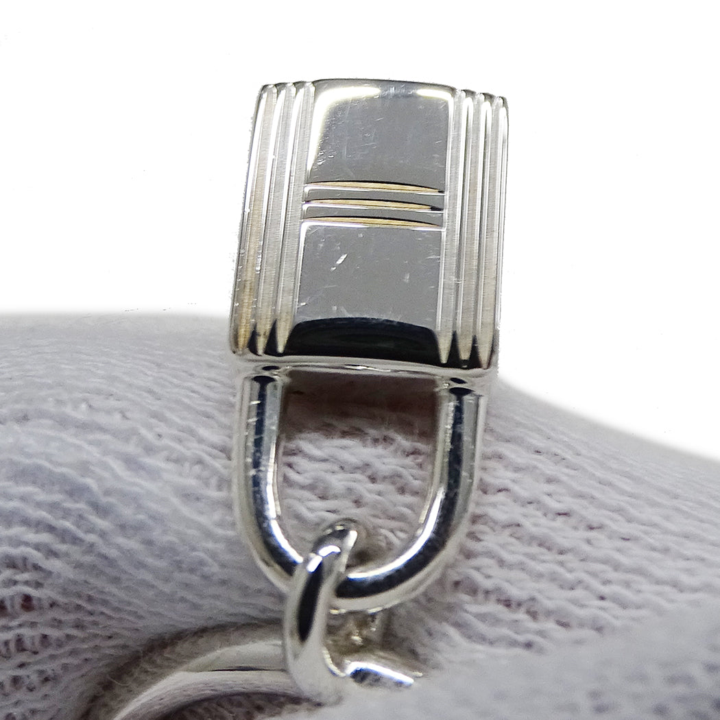 HERMES エルメス アミュレット カデナ リング 指輪 SV925 シルバー #55 約14号 レディース 磨き済み【中古】