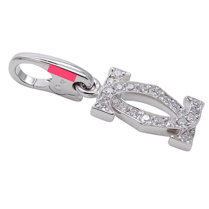 Cartier カルティエ 2C ペンダントトップ 750WG ダイヤモンド レディース メンズ 磨き済み【中古】