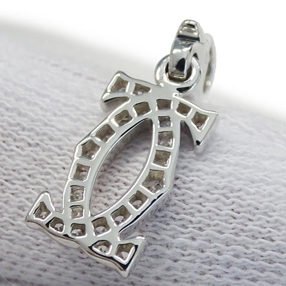 Cartier カルティエ 2C ペンダントトップ 750WG ダイヤモンド レディース メンズ 磨き済み【中古】