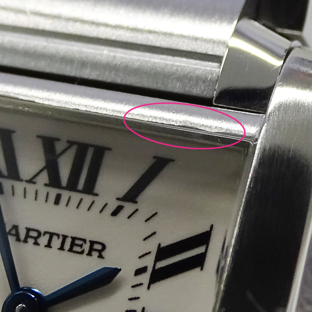 Cartier カルティエ タンクフランセーズ SM W51008Q3 レディース 腕時計 クオーツ QZ ステンレス 磨き済み【中古】