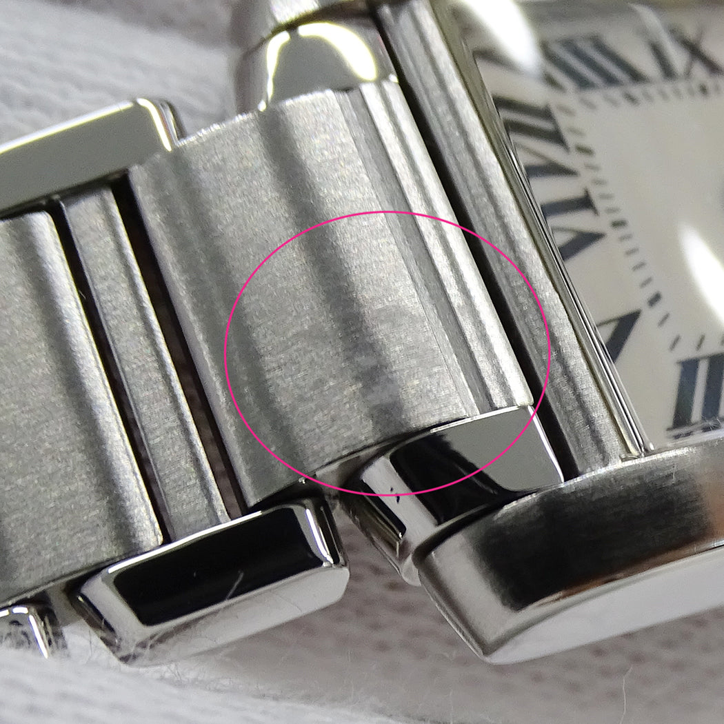 Cartier カルティエ タンクフランセーズ SM W51008Q3 レディース 腕時計 クオーツ QZ ステンレス 磨き済み【中古】