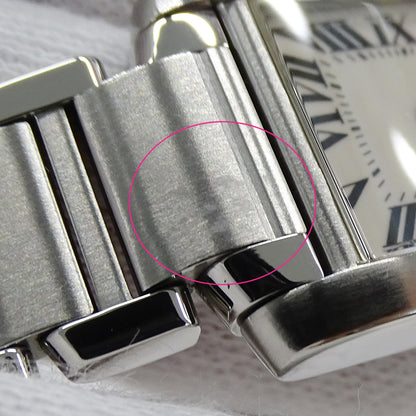 Cartier カルティエ タンクフランセーズ SM W51008Q3 レディース 腕時計 クオーツ QZ ステンレス 磨き済み【中古】