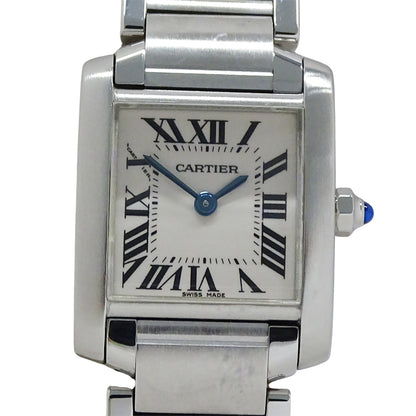 Cartier カルティエ タンクフランセーズ SM W51008Q3 レディース 腕時計 クオーツ QZ ステンレス 磨き済み【中古】