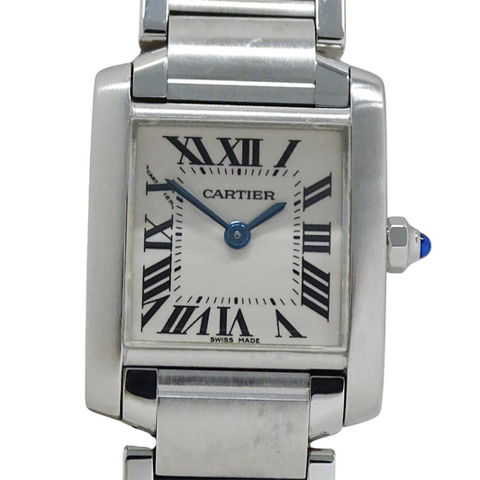 Cartier カルティエ タンクフランセーズ SM W51008Q3 レディース 腕時計 クオーツ QZ ステンレス 磨き済み【中古】