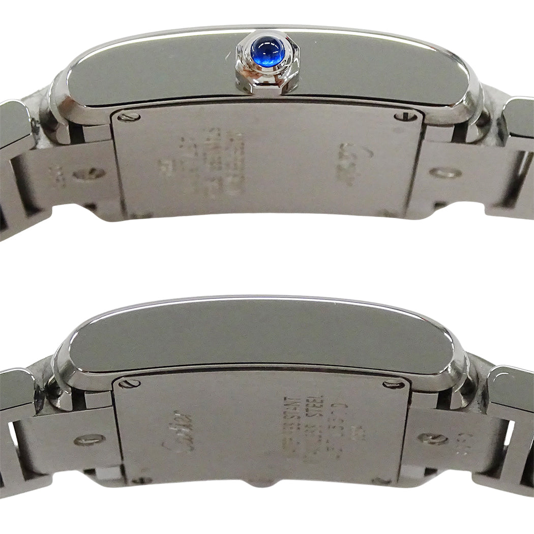 Cartier カルティエ タンクフランセーズ SM W51008Q3 レディース 腕時計 クオーツ QZ ステンレス 磨き済み【中古】