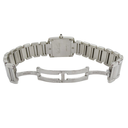 Cartier カルティエ タンクフランセーズ SM W51008Q3 レディース 腕時計 クオーツ QZ ステンレス 磨き済み【中古】