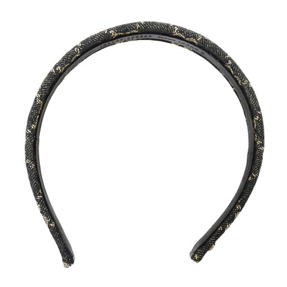 GUCCI グッチ カチューシャ GGデニム ブラック ベージュ レディース 652835 【中古】
