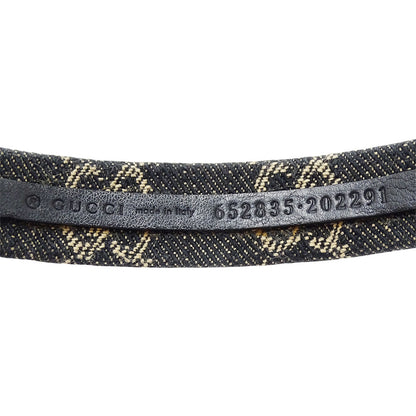 GUCCI グッチ カチューシャ GGデニム ブラック ベージュ レディース 652835 【中古】