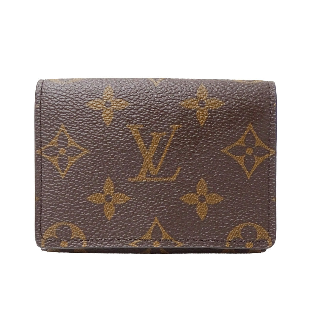 LOUIS VUITTON ルイ・ヴィトン アンヴェロップ･カルト ドゥ ヴィジット カードケース モノグラム ブラウン M63801 モノグラムキャンバス レディース メンズ 【中古】