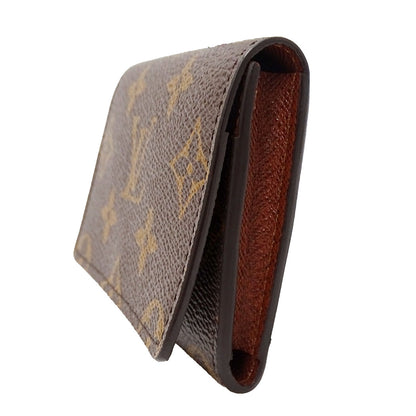 LOUIS VUITTON ルイ・ヴィトン アンヴェロップ･カルト ドゥ ヴィジット カードケース モノグラム ブラウン M63801 モノグラムキャンバス レディース メンズ 【中古】
