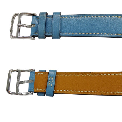 HERMES エルメス Hウォッチ HH1.210 レディース 腕時計 クオーツ QZ ステンレス レザー 磨き済み【中古】