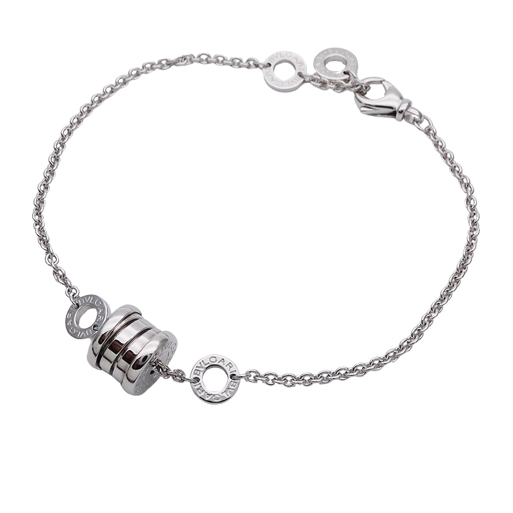 BVLGARI ブルガリ B-zero1 ビーゼロワン エレメント ブレスレット 750WG レディース 磨き済み【中古】