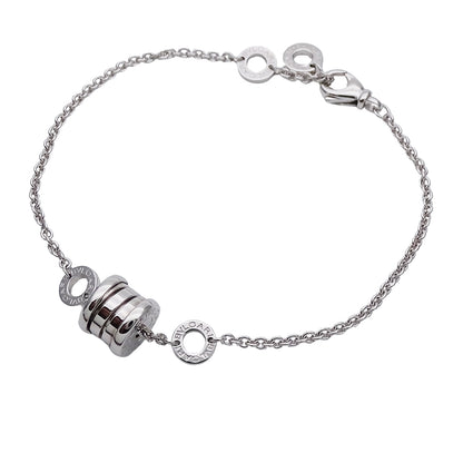 BVLGARI ブルガリ B-zero1 ビーゼロワン エレメント ブレスレット 750WG レディース 磨き済み【中古】