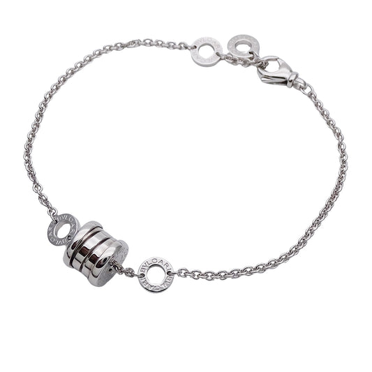 BVLGARI ブルガリ B-zero1 ビーゼロワン エレメント ブレスレット 750WG レディース 磨き済み【中古】