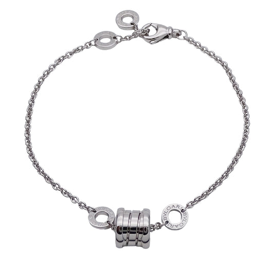 BVLGARI ブルガリ B-zero1 ビーゼロワン エレメント ブレスレット 750WG レディース 磨き済み【中古】