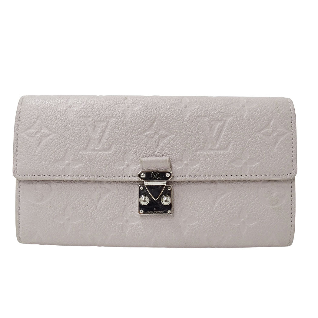 LOUIS VUITTON ルイ・ヴィトン ポルトフォイユ・サラ メティス 長財布 ブルームグレー M13463 モノグラムアンプラント レディース 【中古】