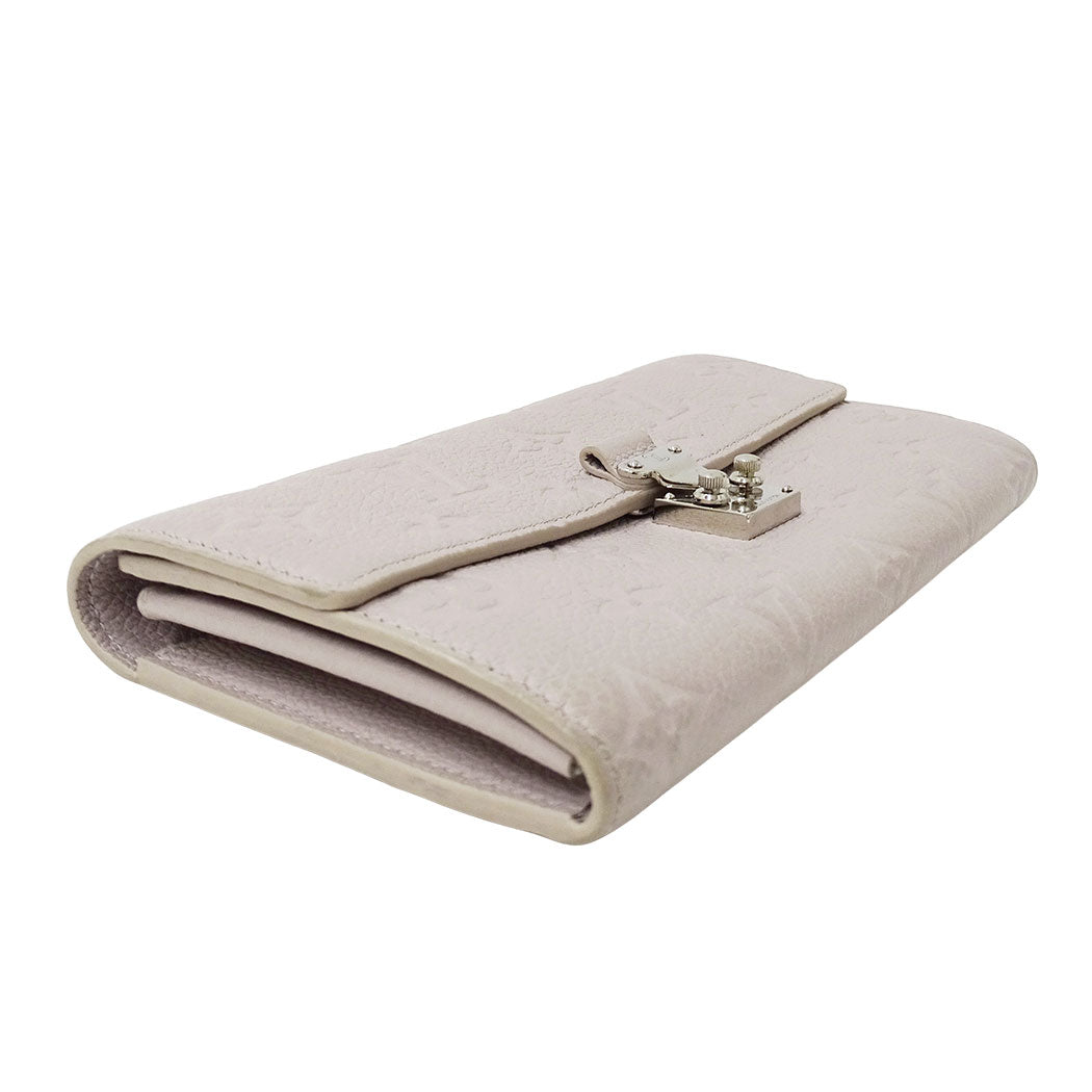 LOUIS VUITTON ルイ・ヴィトン ポルトフォイユ・サラ メティス 長財布 ブルームグレー M13463 モノグラムアンプラント レディース 【中古】