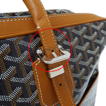 GOYARD ゴヤール アンバサッド ビジネスバッグ ブラック タン コーティングキャンバス メンズ 【中古】