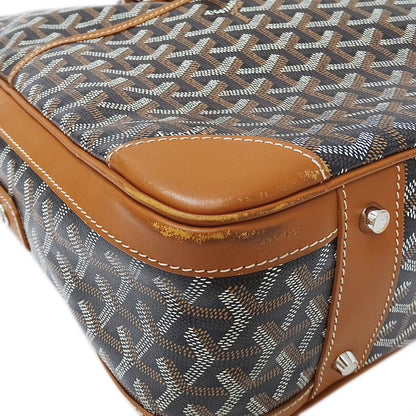 GOYARD ゴヤール アンバサッド ビジネスバッグ ブラック タン コーティングキャンバス メンズ 【中古】