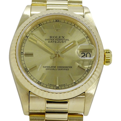 ROLEX ロレックス デイトジャスト 68278G L番 ボーイズ 腕時計 自動巻き AT 18K 750YG 金無垢 OH・磨き済み【中古】