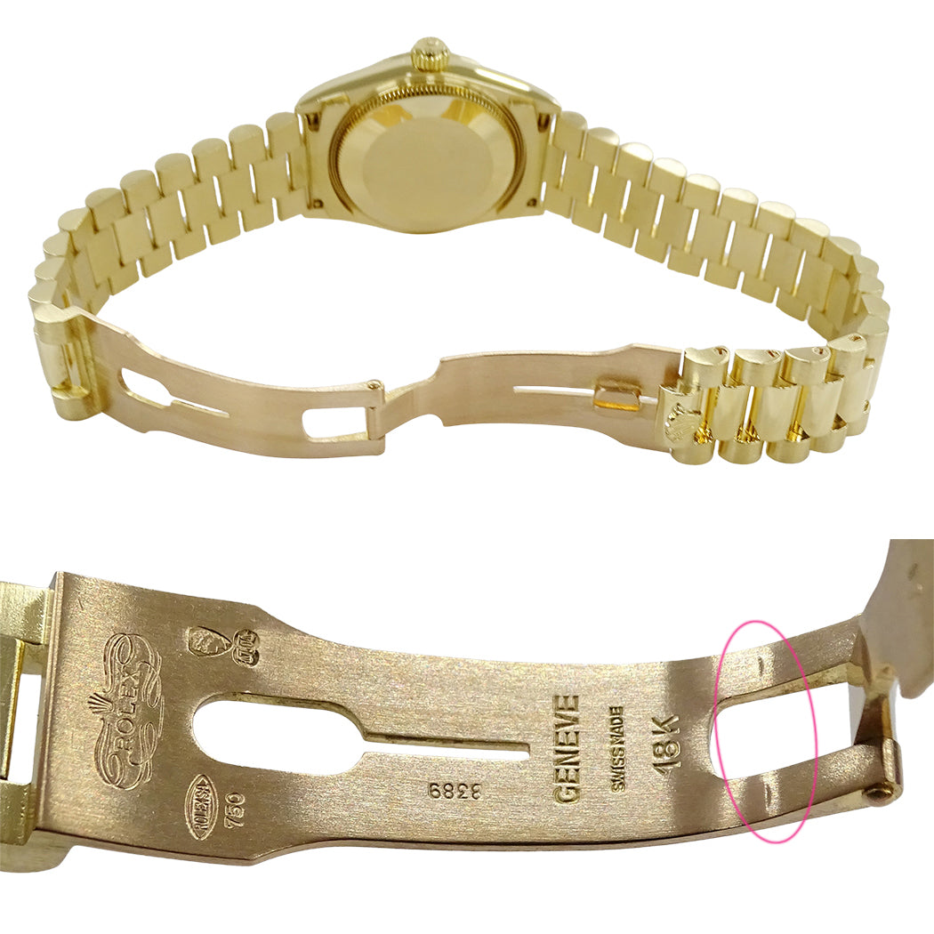 ROLEX ロレックス デイトジャスト 68278G L番 ボーイズ 腕時計 自動巻き AT 18K 750YG 金無垢 OH・磨き済み【中古】