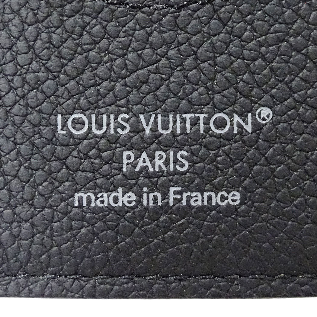 LOUIS VUITTON ルイ・ヴィトン ポルトフォイユ・スレンダー 二つ折り財布 ダモフラージュ ノワール ブラック M14927 メンズ 【中古】